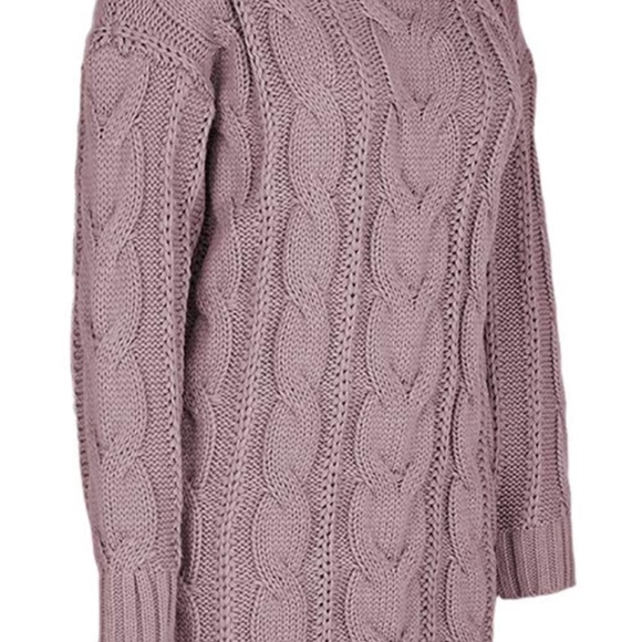 NWOT Pink Turtle Neck Pullover Dress - Picture 5 of 12